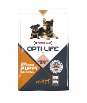 Для щенков с чувствительным пищеварением с лососем и рисом (Opti Life Puppy Sensitive All Breeds) 431163