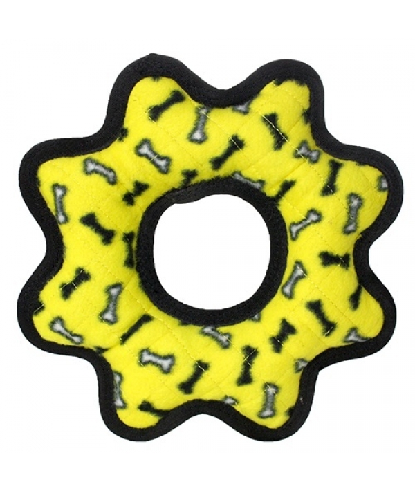 Супер прочная игрушка для собак Шестеренка, желтый, прочность 9/10 (Ultimate Gear Ring Yellow Bone) T – U – GR – YB