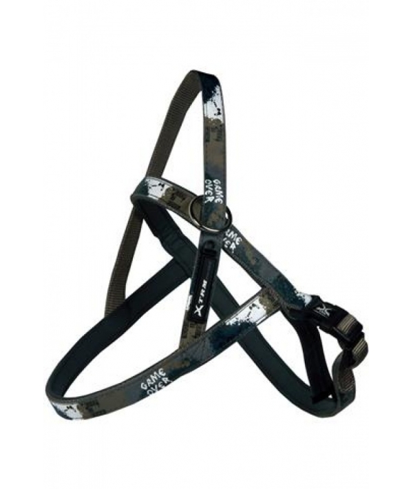 Нейлоновая шлейка "Рок – н – ролл" 15мм – 54 – 60см, серый (Nylon harness, 15 mm x 54 – 60 cm, X – TRM Rock – N – Roll, colour grey) 170470