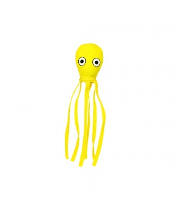 Супер прочная игрушка для собак "Обитатели океана" Кальмар, малая, желтый, прочность 8/10 (Ocean Creature Jr Squid Yellow) T – OC – JR – Squid – Yw