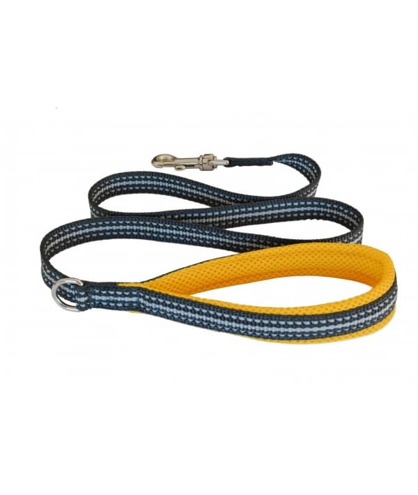 Мягкий светоотражающий поводок желтый 25mm x 1,2m (LEASH YELLOW SZ 7/8) C300YE080