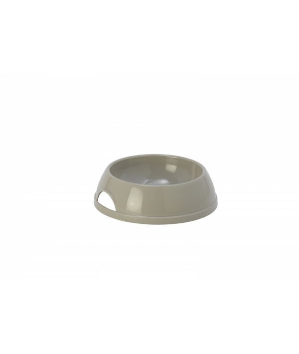 Миска пластиковая Eco, 200мл, теплый серый (feeding bowl for cats – 200 ml) MOD – H110 – 330.