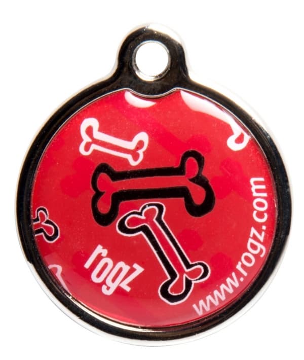 Адресник металлический большой, "Красные косточки" (METAL ID TAG LARGE) IDM31CC