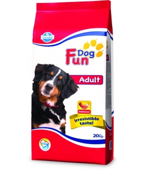 Fun Dog Adult Сухой корм для собак средних пород с курицей 9201