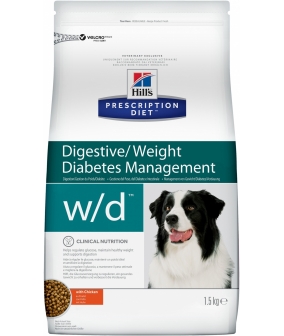 W/D для Собак Лечение сахарного диабета, запоров, колитов (Low Fat/Diabet) 6656U